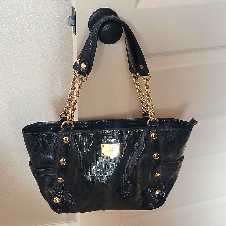 Michael Kors Black Patton Leather Purse